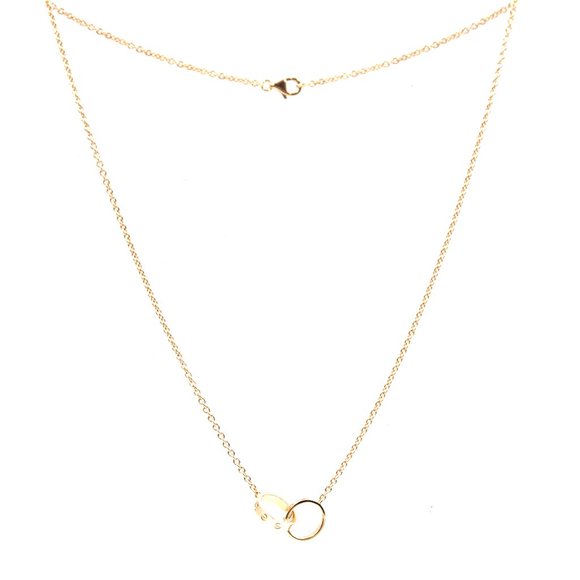 Cartier Jewelry - Cartier Rose Gold 18k 750 Love Mini Rings Necklace